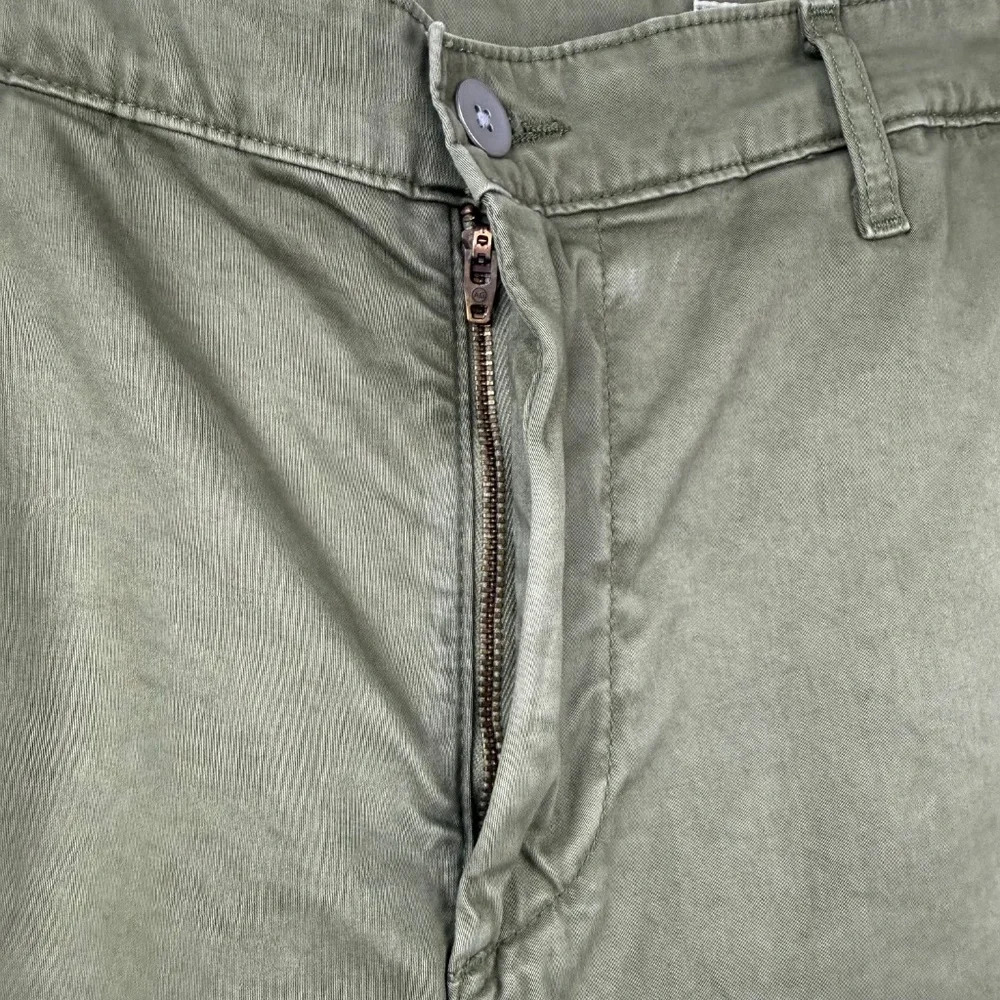*AG Adriano Goldschmied Mens Wanderer Olive Green Slim Trouser Shorts 33R - Picture 11 of 14